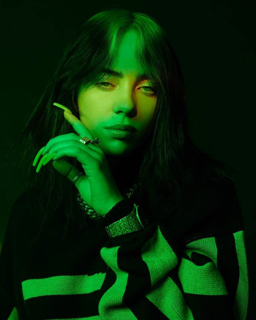 Billie Eilish Green Wallpapers