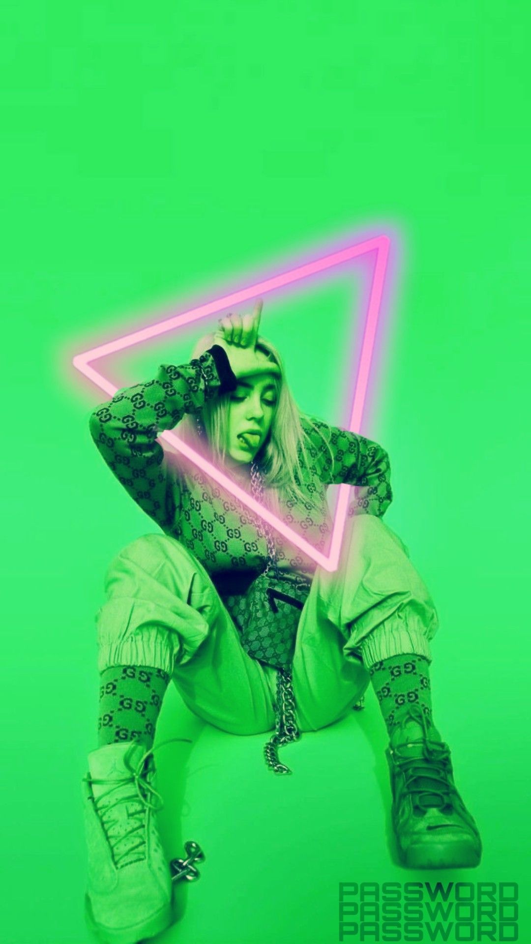 Billie Eilish Green Wallpapers