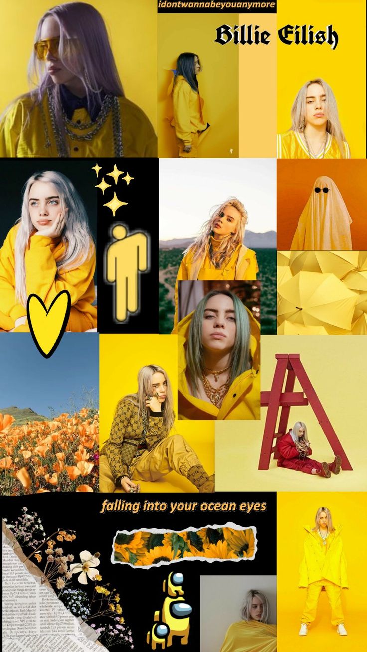 Billie Eilish In Yellow Wallpapers