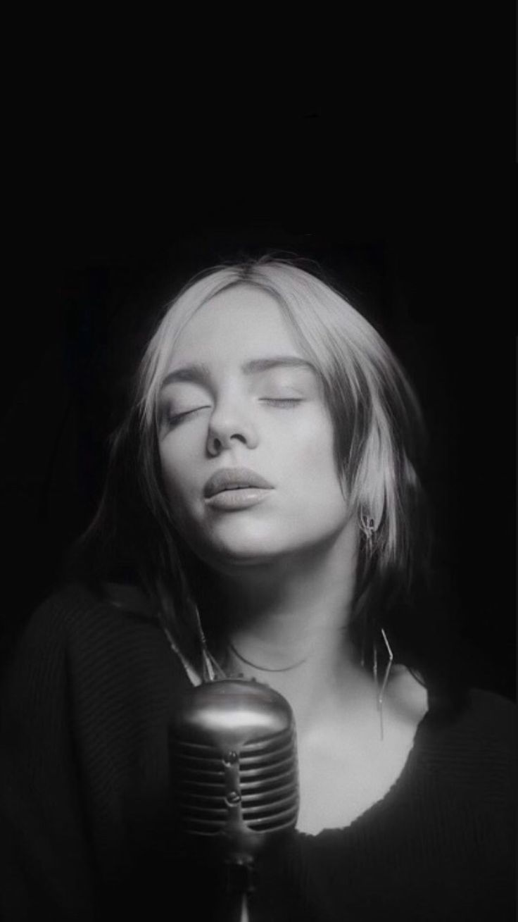 Billie Eilish Monochrome Wallpapers