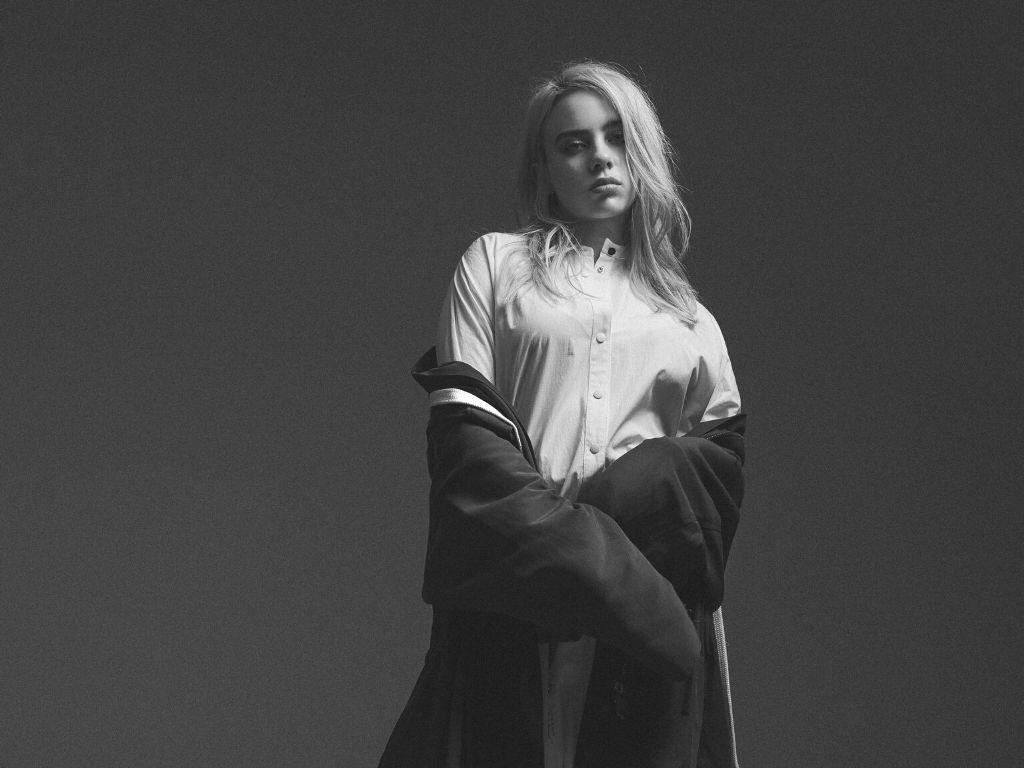 Billie Eilish Monochrome Wallpapers