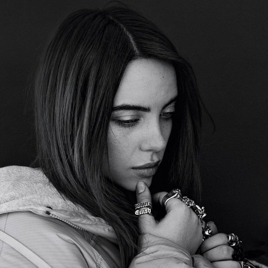 Billie Eilish Monochrome Wallpapers