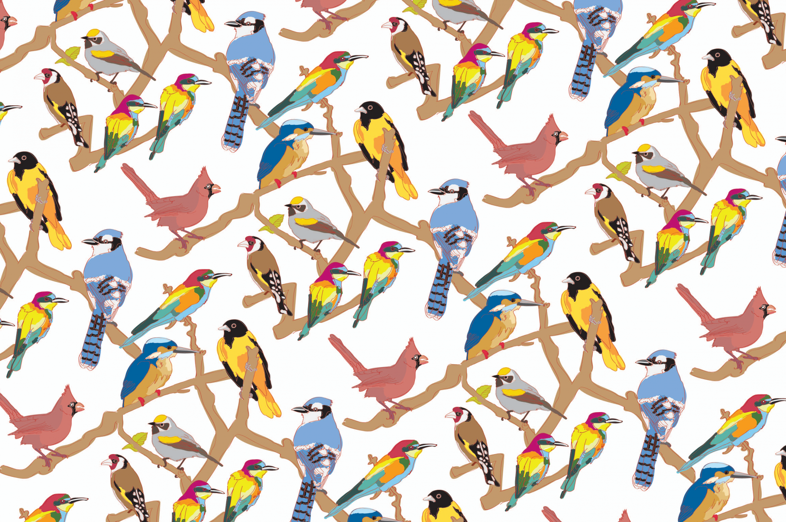 Bird Pattern Wallpapers