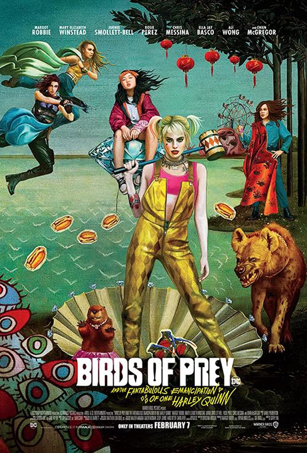 Birds Of Prey Neon Poster Wallpapers