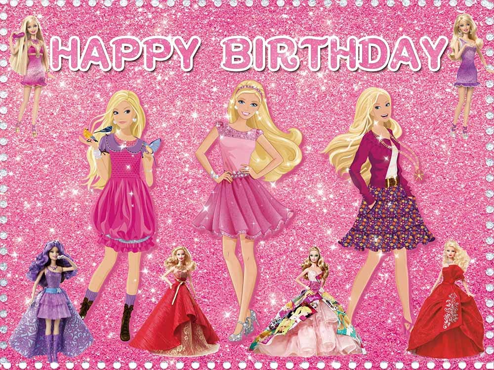 Birthday Barbie Background