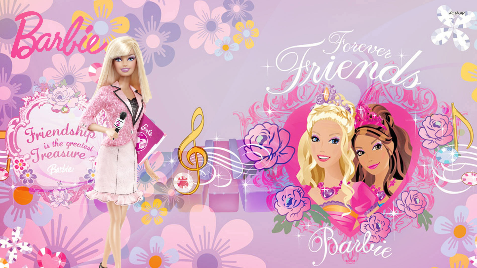 Birthday Barbie Background