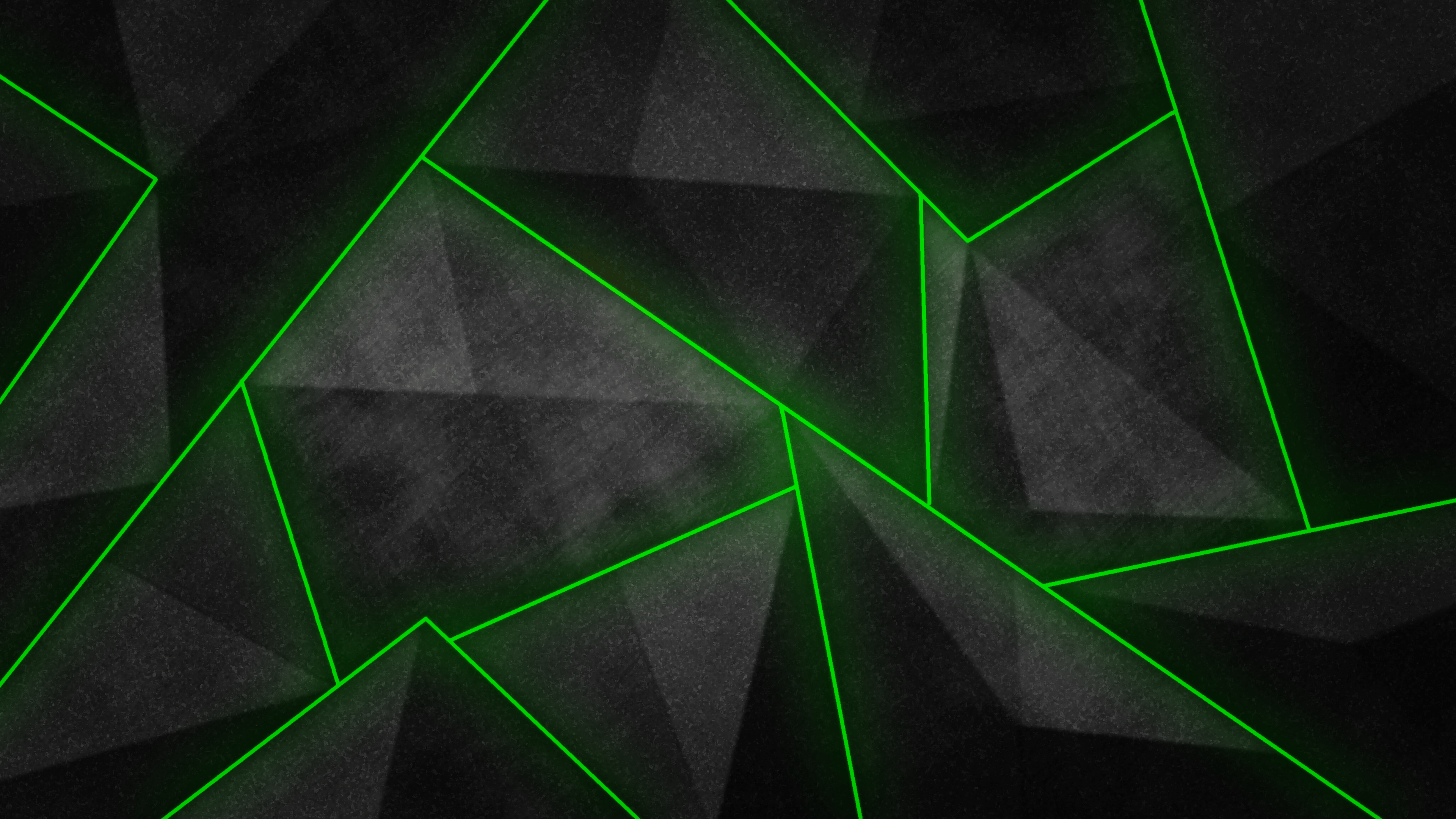 Black &Amp; Green Triangle Wallpapers