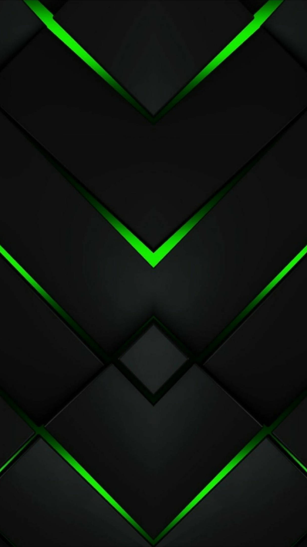 Black &Amp; Green Triangle Wallpapers