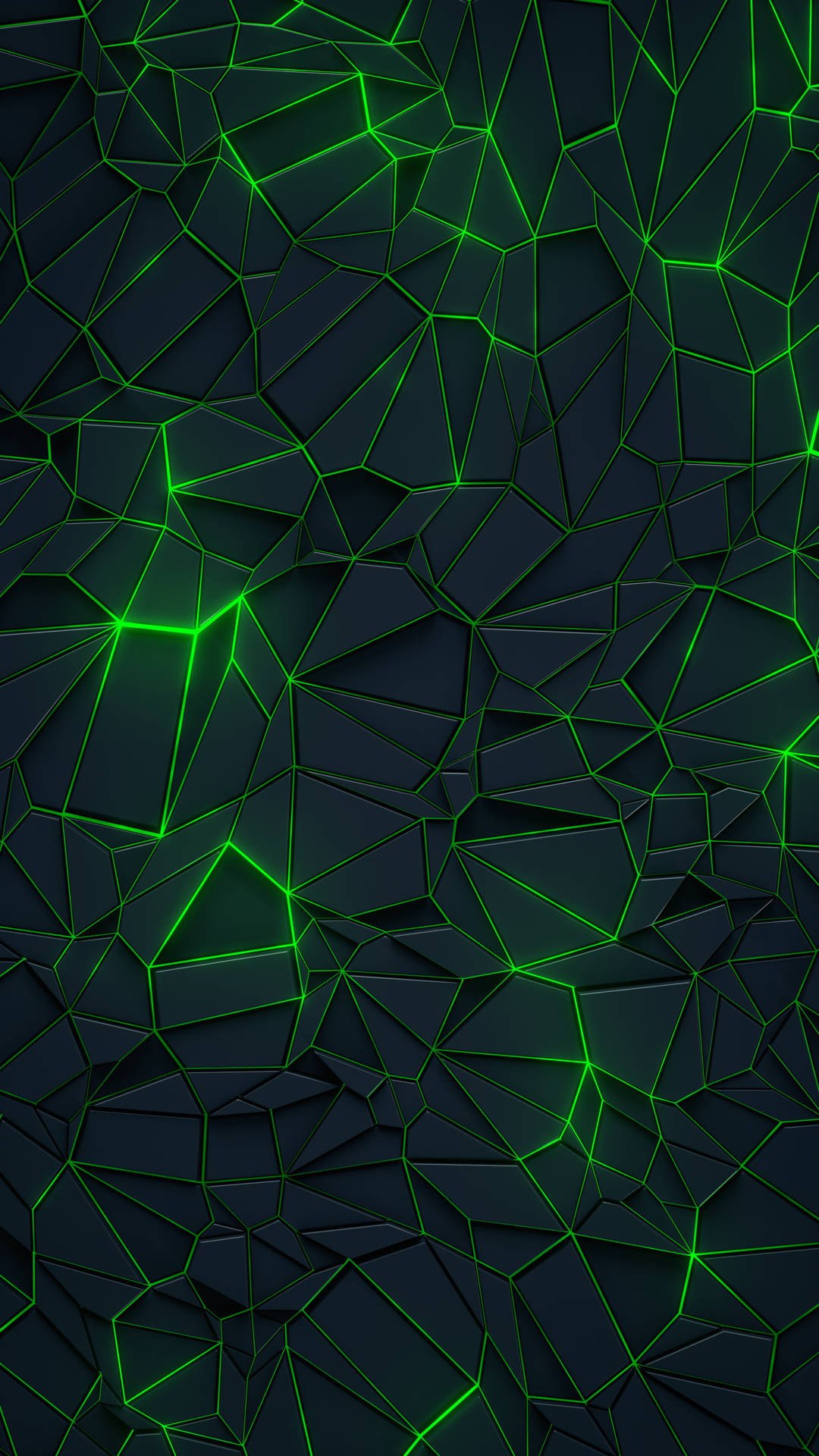 Black &Amp; Green Triangle Wallpapers