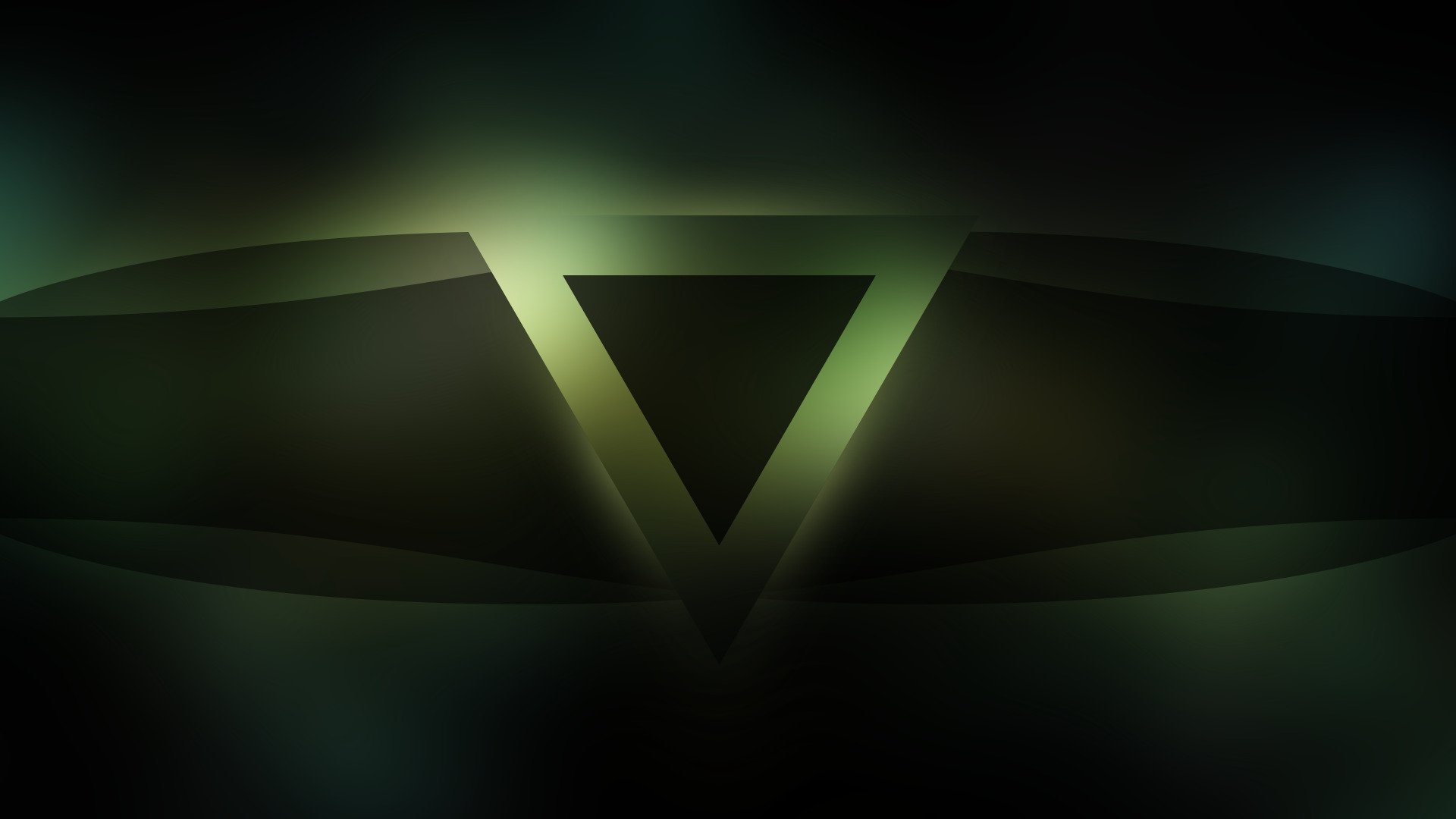 Black &Amp; Green Triangle Wallpapers