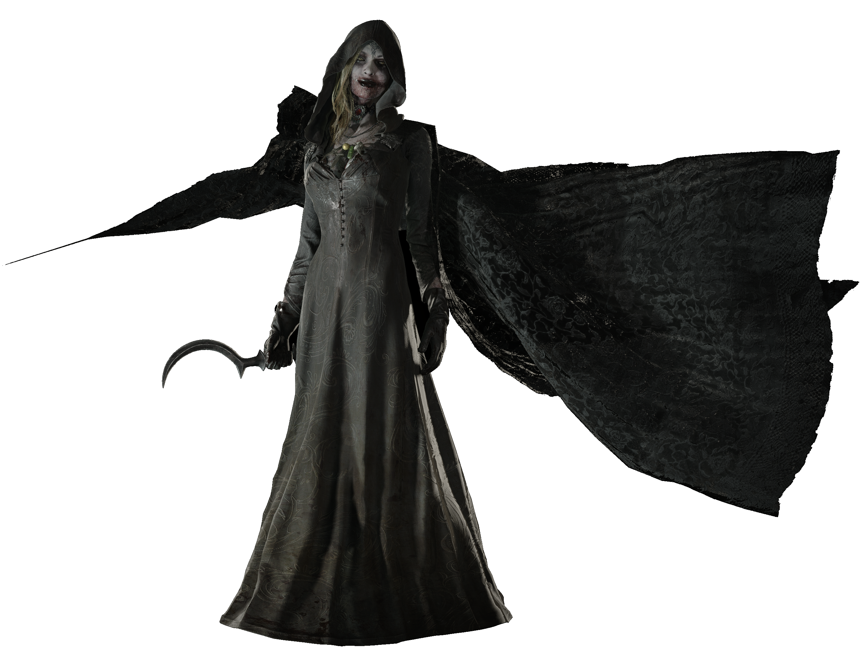 Black &Amp; White Lady Dimitrescu Cool Resident Evil Village Wallpapers