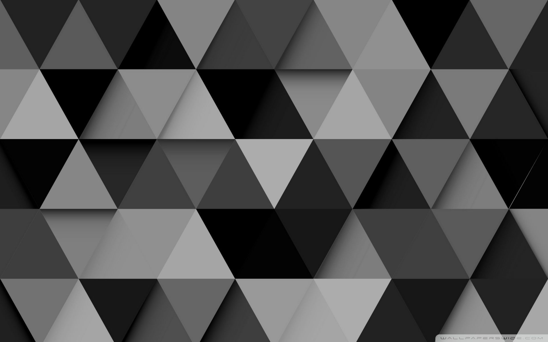 Black &Amp; White Triangle Pattern Wallpapers