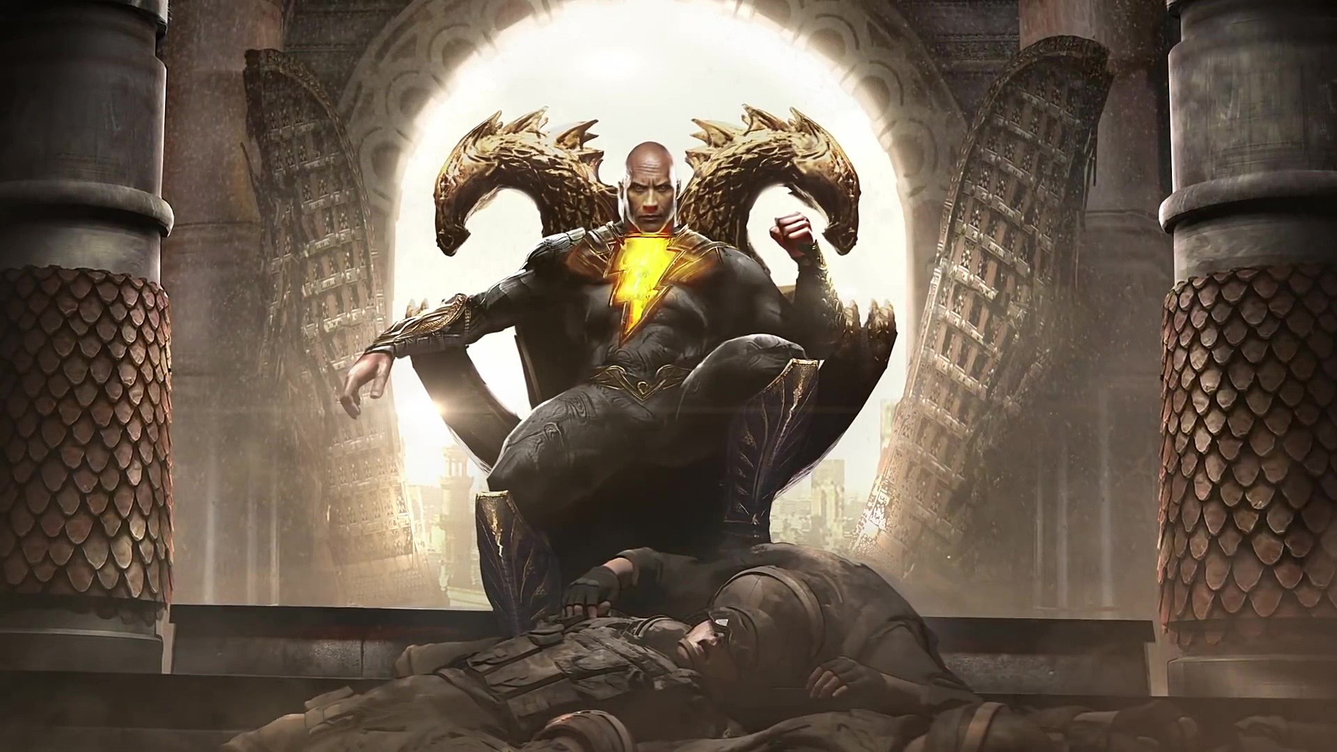 Black Adam As Dwayne Johnson Cool Art Wallpapers