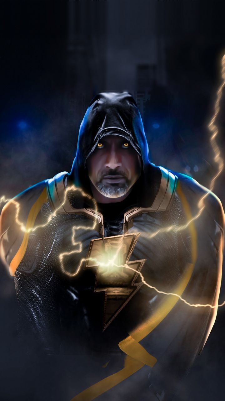 Black Adam As Dwayne Johnson Cool Art Wallpapers