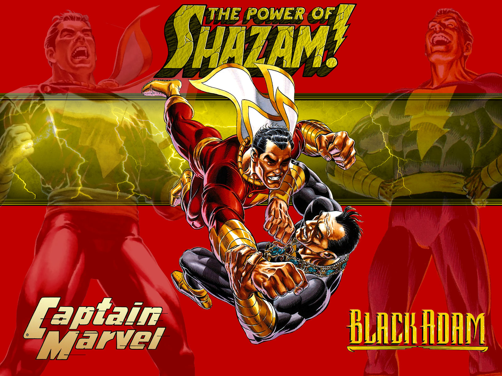 Black Adam Vs Shazam Dc Art Wallpapers