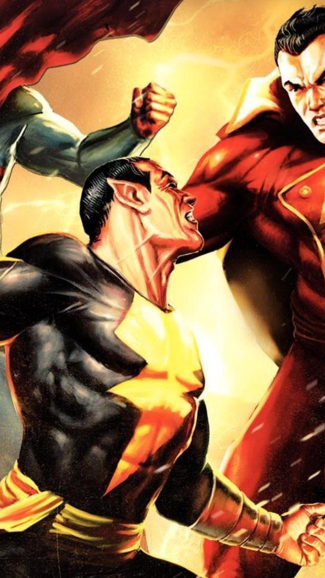 Black Adam Vs Shazam Dc Art Wallpapers