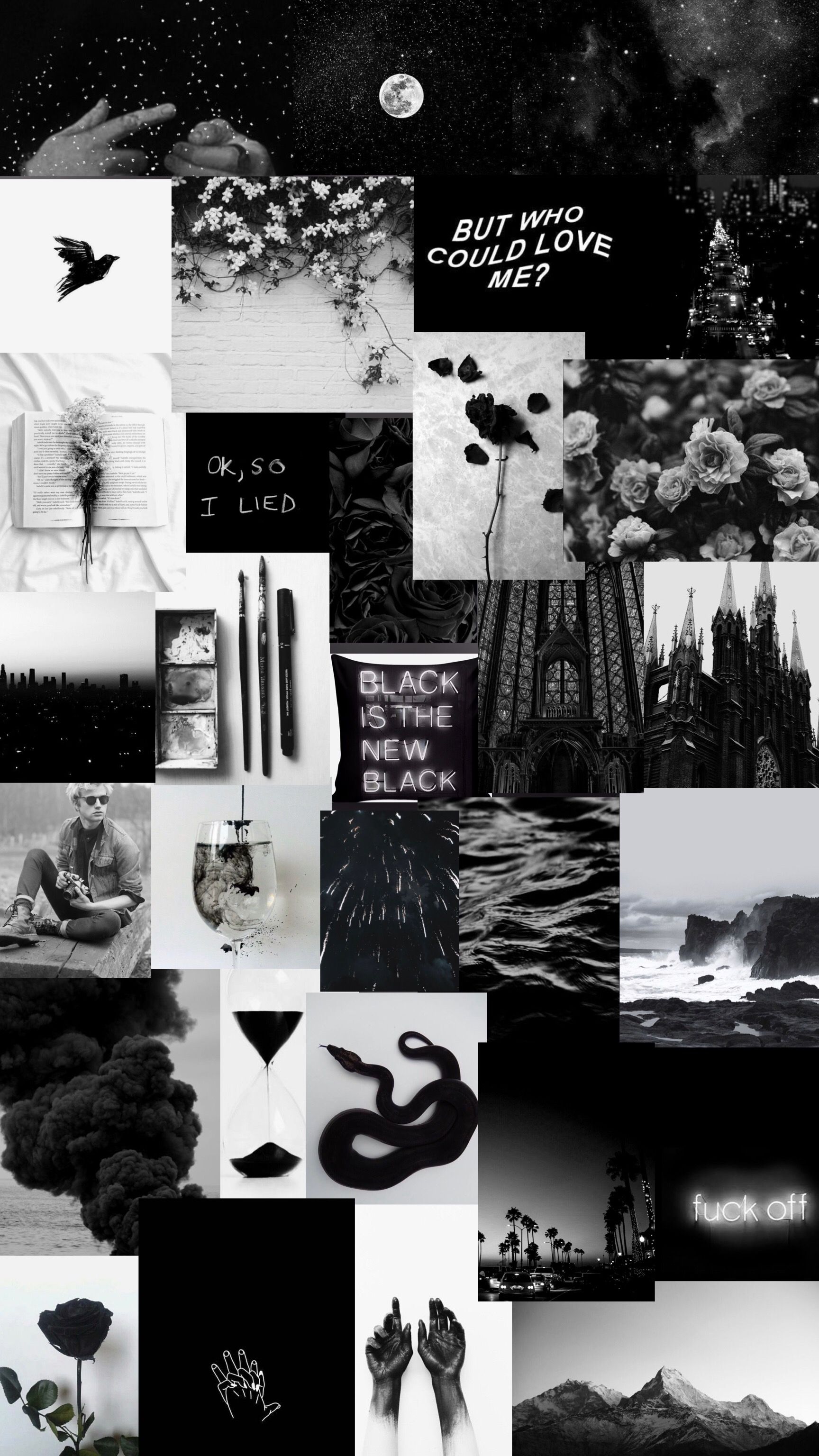 Black Aesthetic Collage Wallpapers