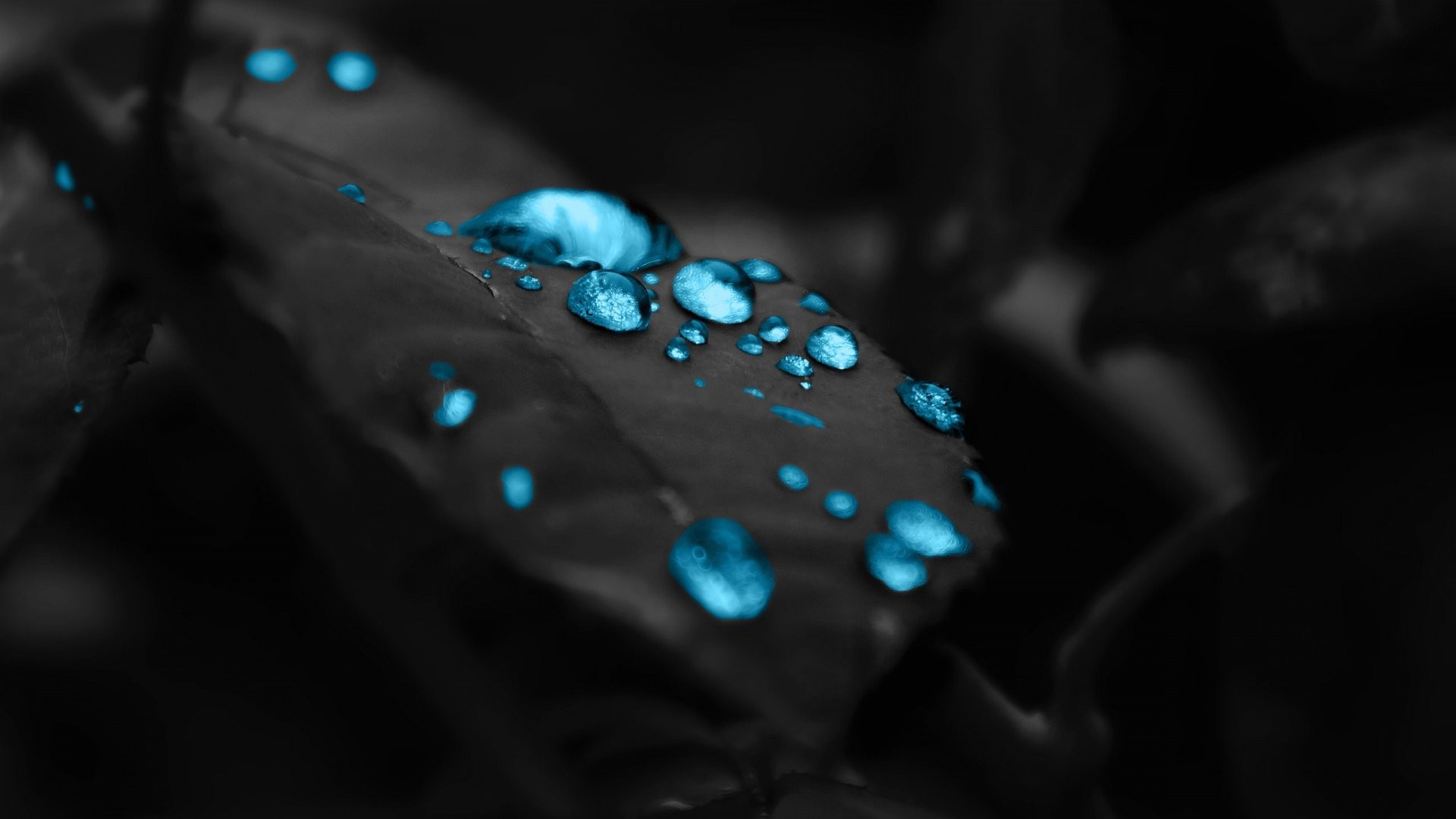 Black And Blue Desktop Background