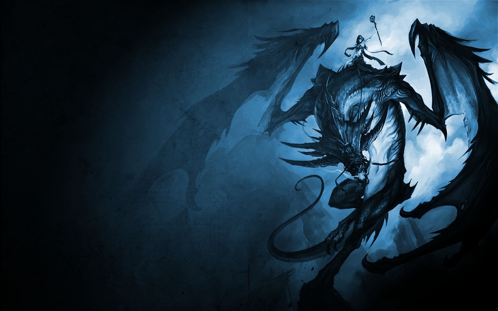 Black And Blue Dragon Wallpapers