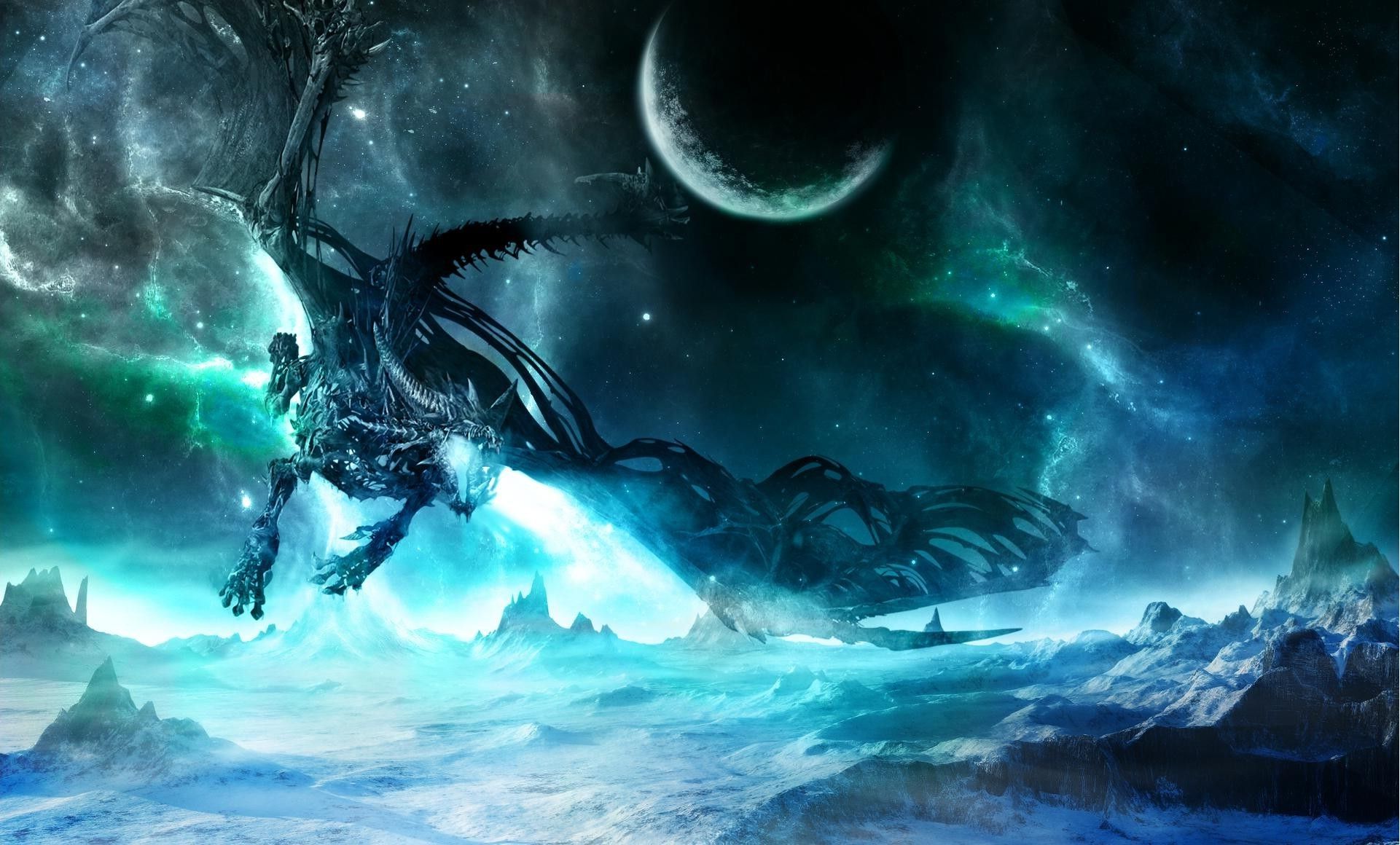 Black And Blue Dragon Wallpapers