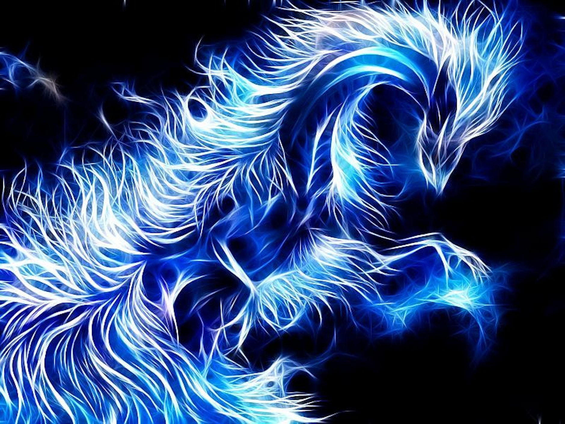 Black And Blue Dragon Wallpapers