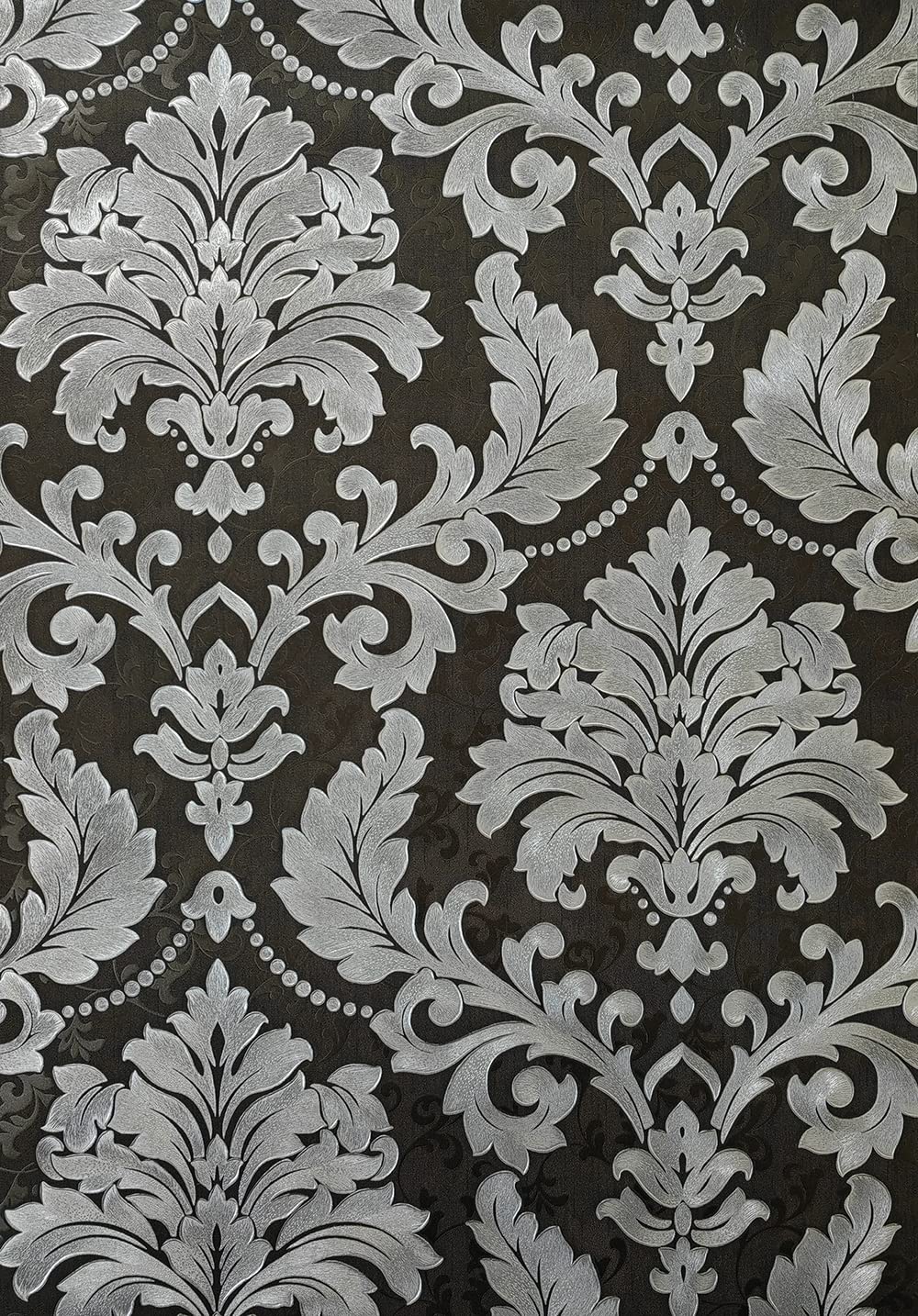 Black And Cream Damask Wallpapers