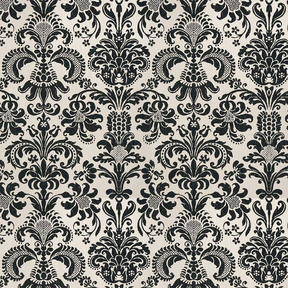 Black And Cream Damask Wallpapers