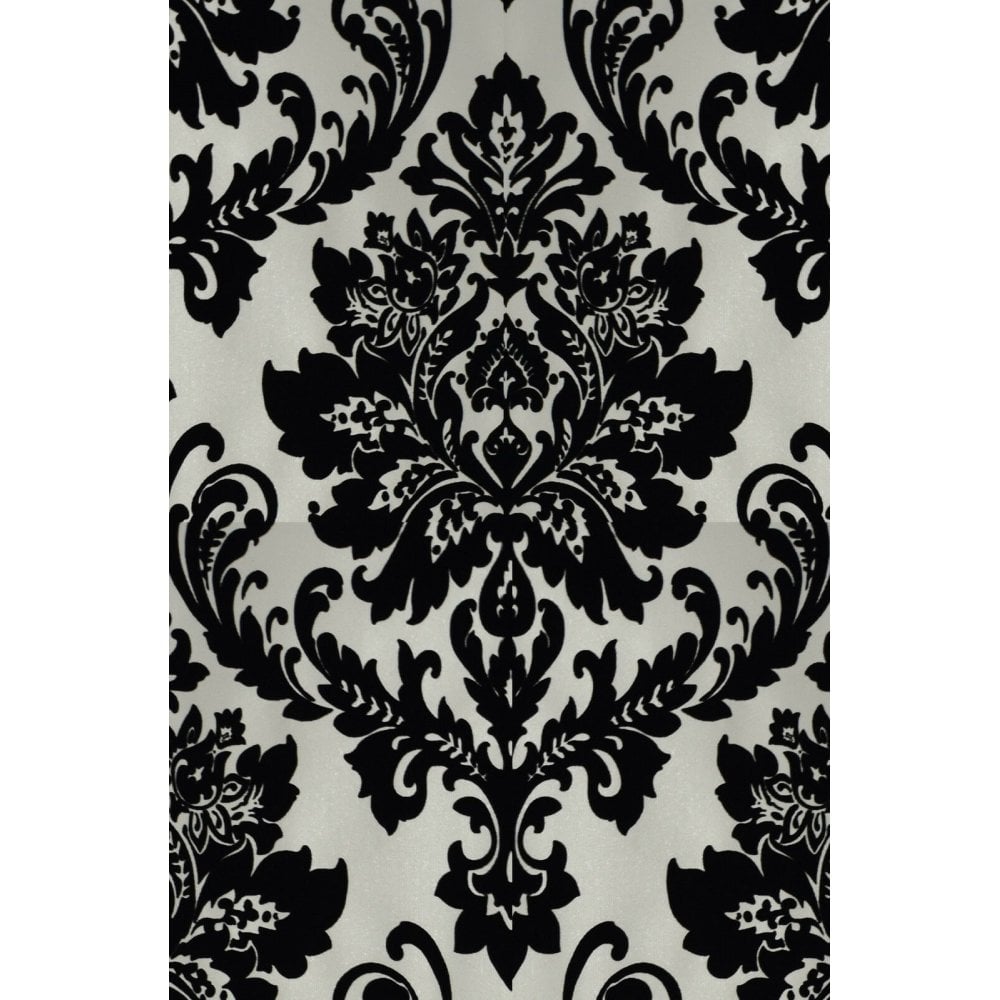 Black And Cream Damask Wallpapers