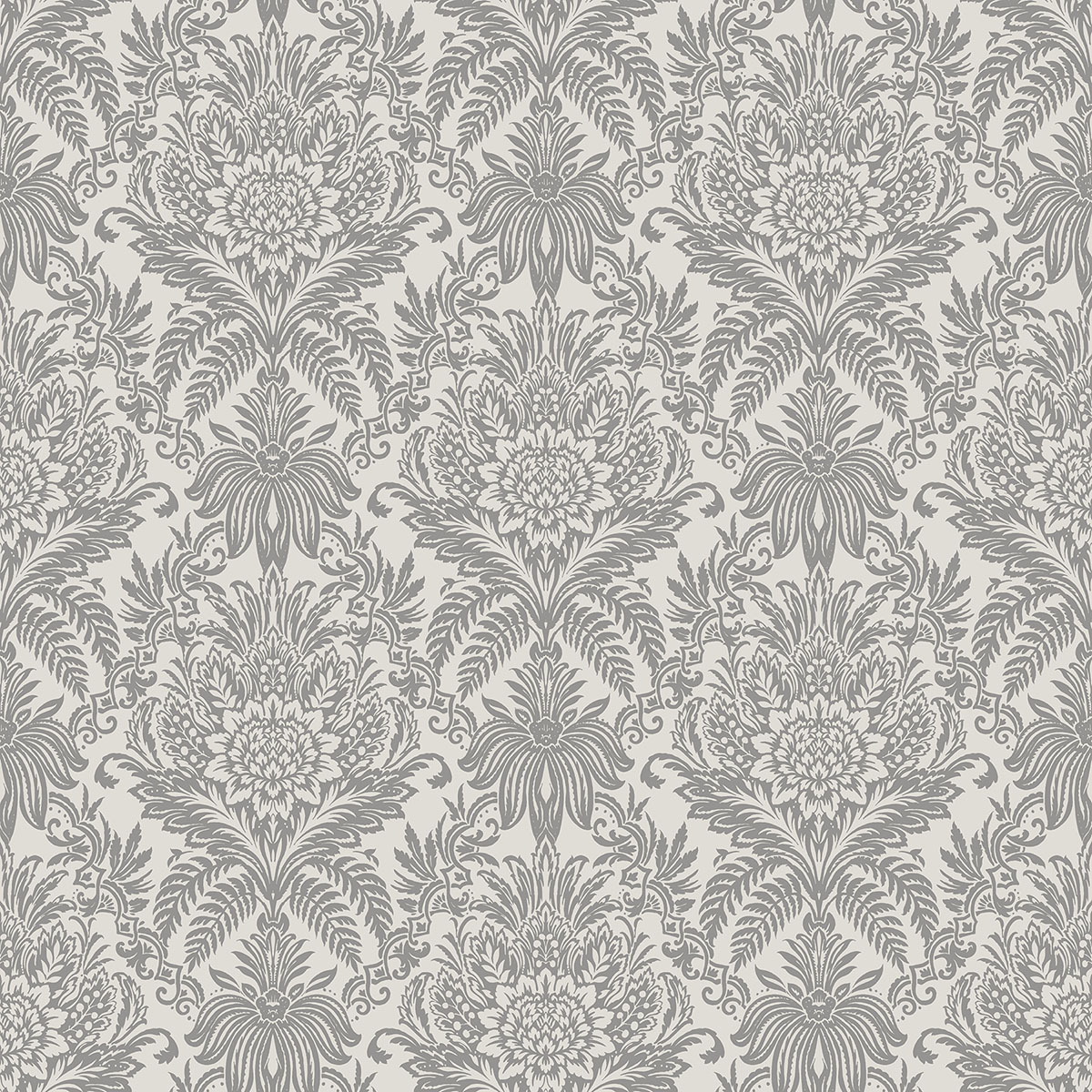 Black And Cream Damask Wallpapers