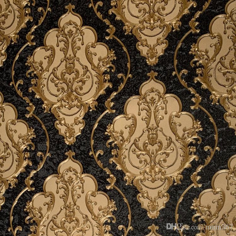 Black And Cream Damask Wallpapers