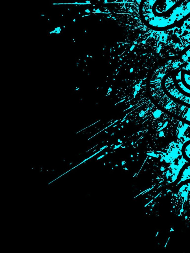 Black And Cyan Wallpapers