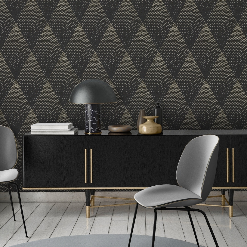 Black And Gold Geometric Wallpapers