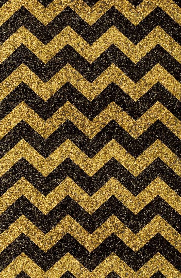 Black And Gold Glitter Chevron Background