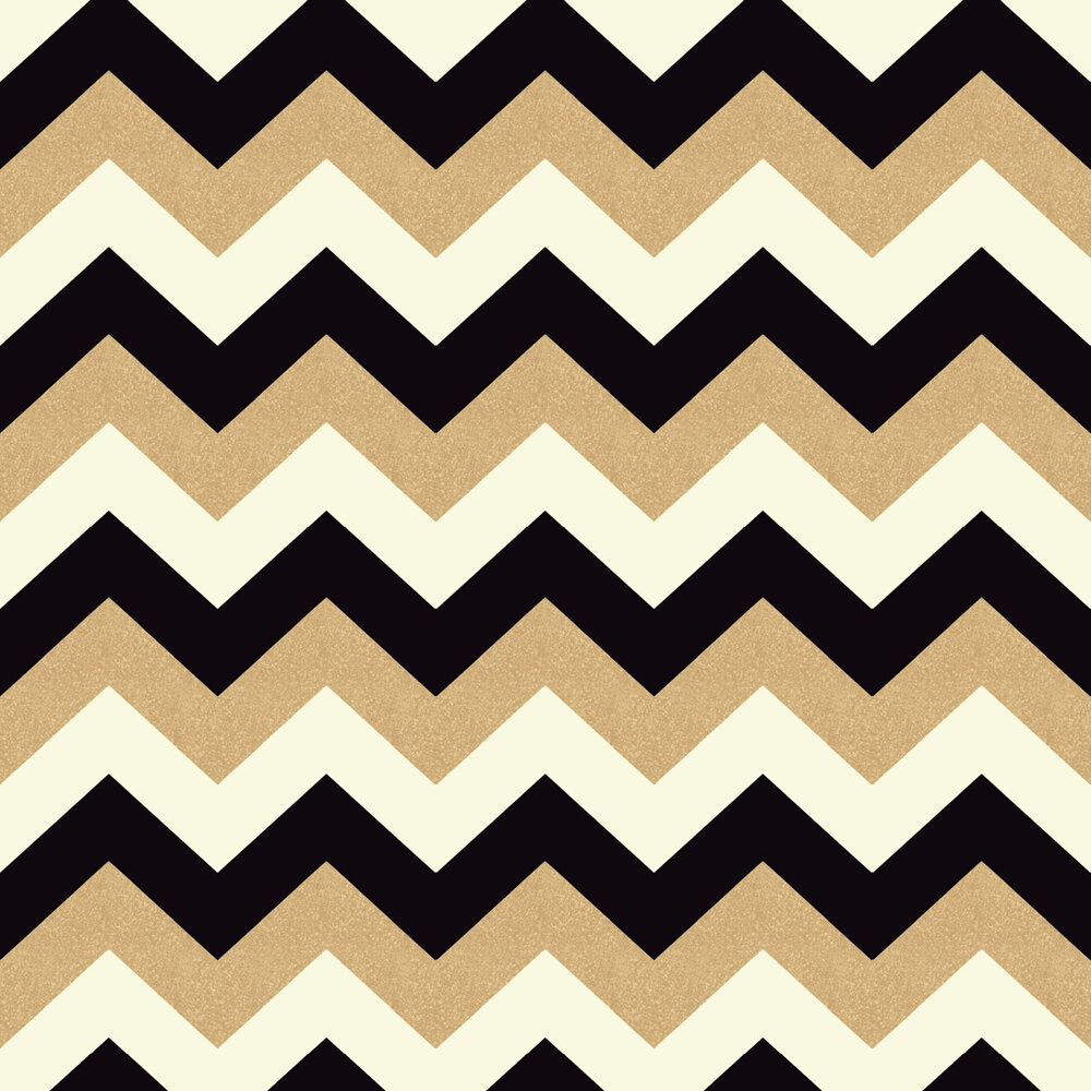 Black And Gold Glitter Chevron Background