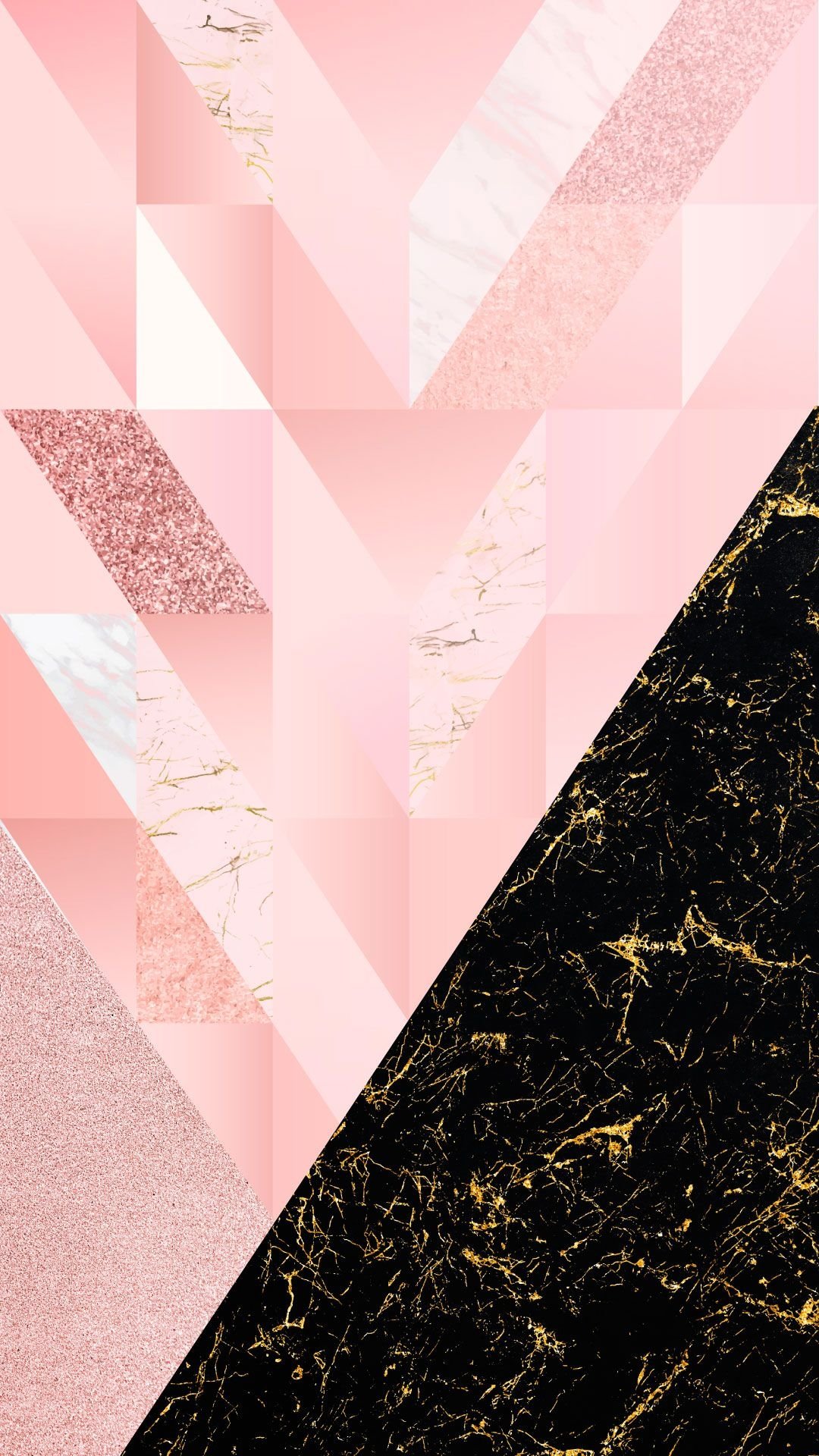 Black And Pink Marble Wallpapers