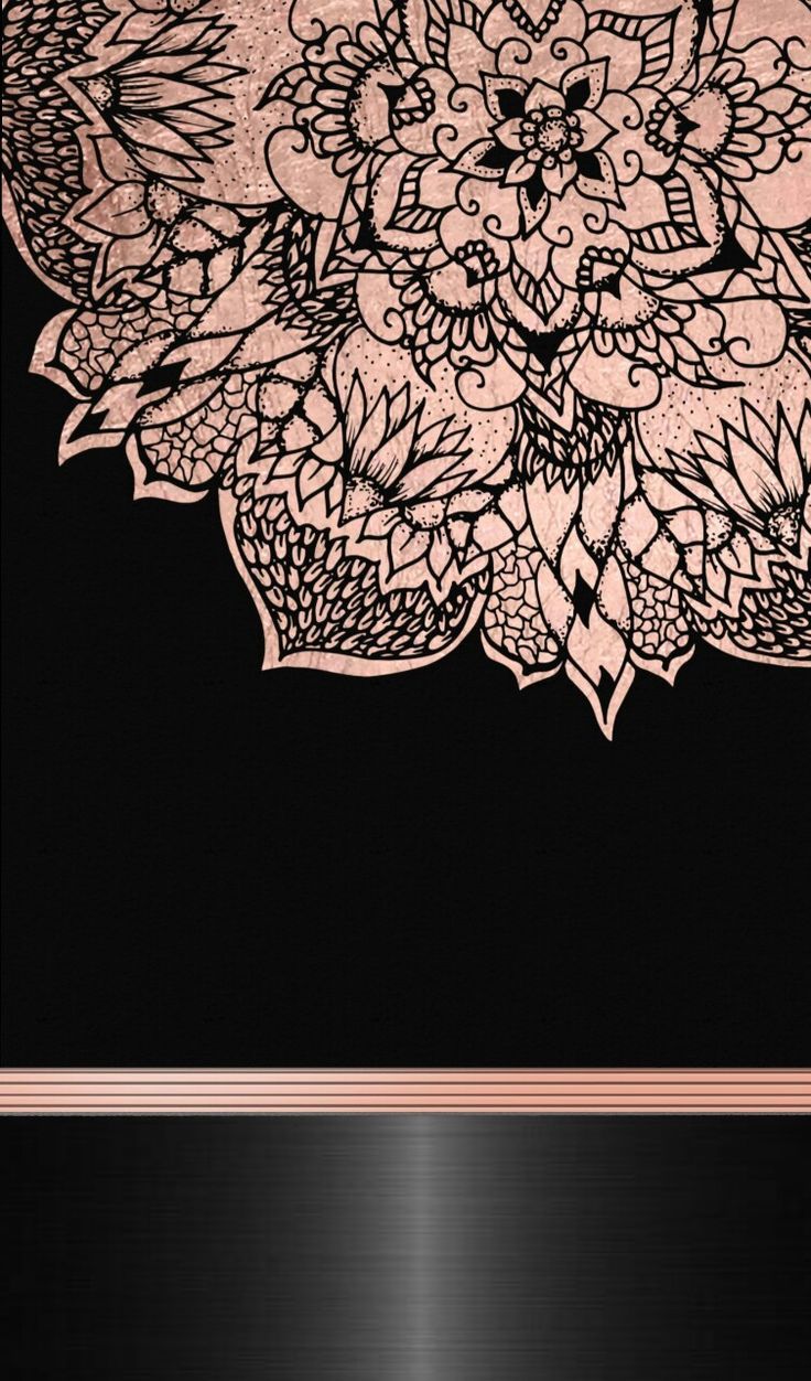 Black And Rose Gold Iphone Wallpapers