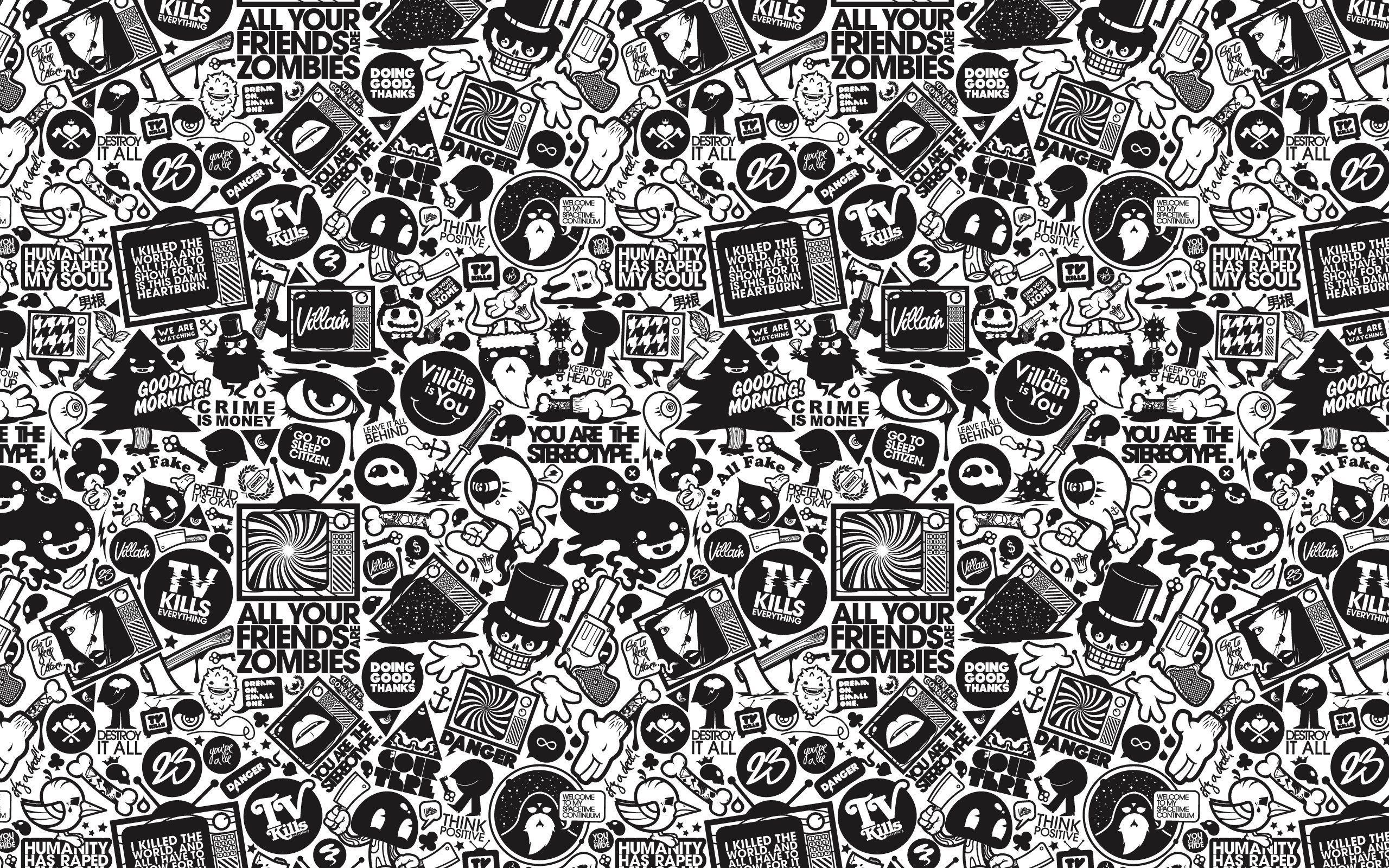 Black And White Animated Wallpapers