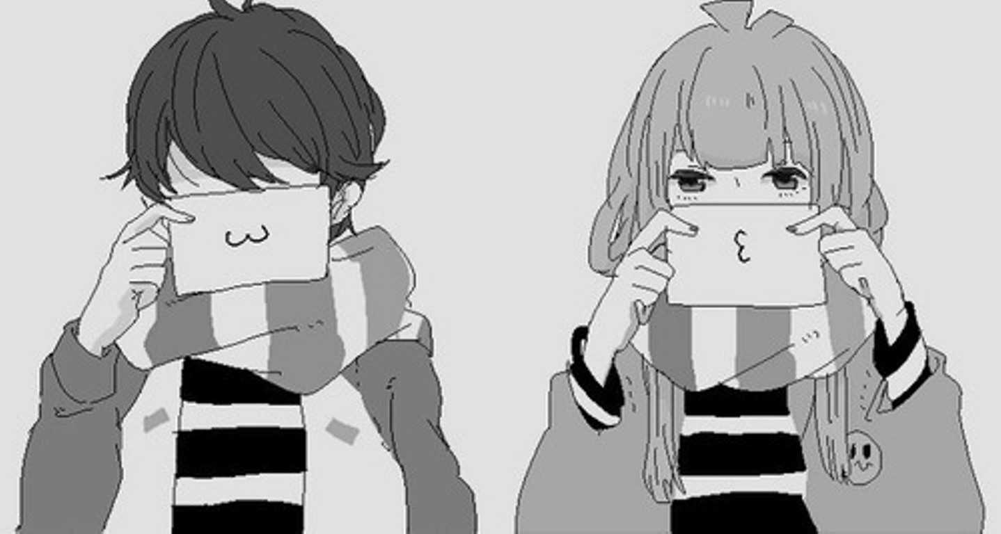 Black And White Anime Couple Wallpapers