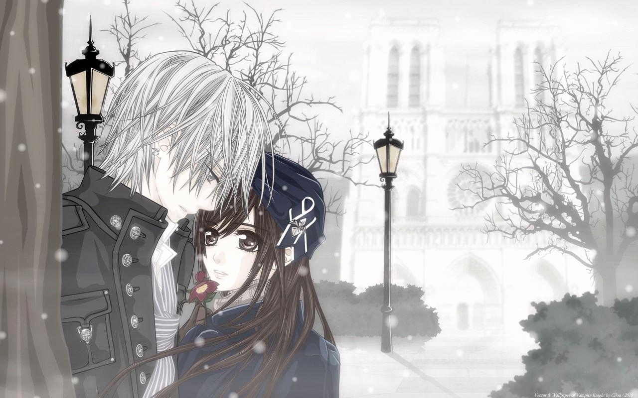 Black And White Anime Couple Wallpapers