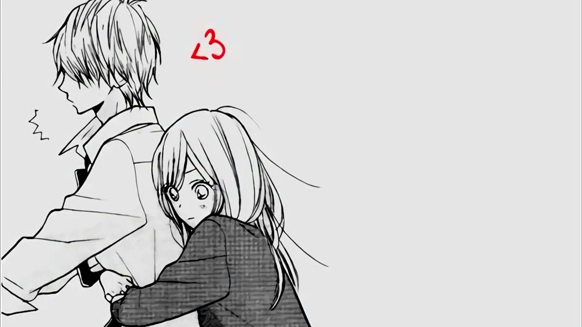 Black And White Anime Couple Wallpapers