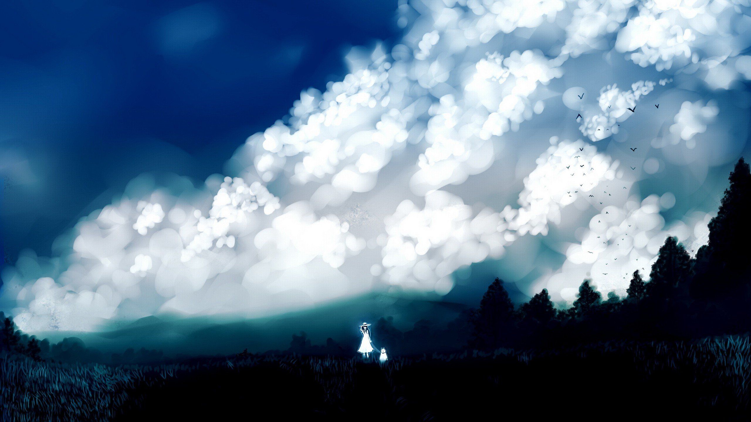 Black And White Anime Scenery Wallpapers