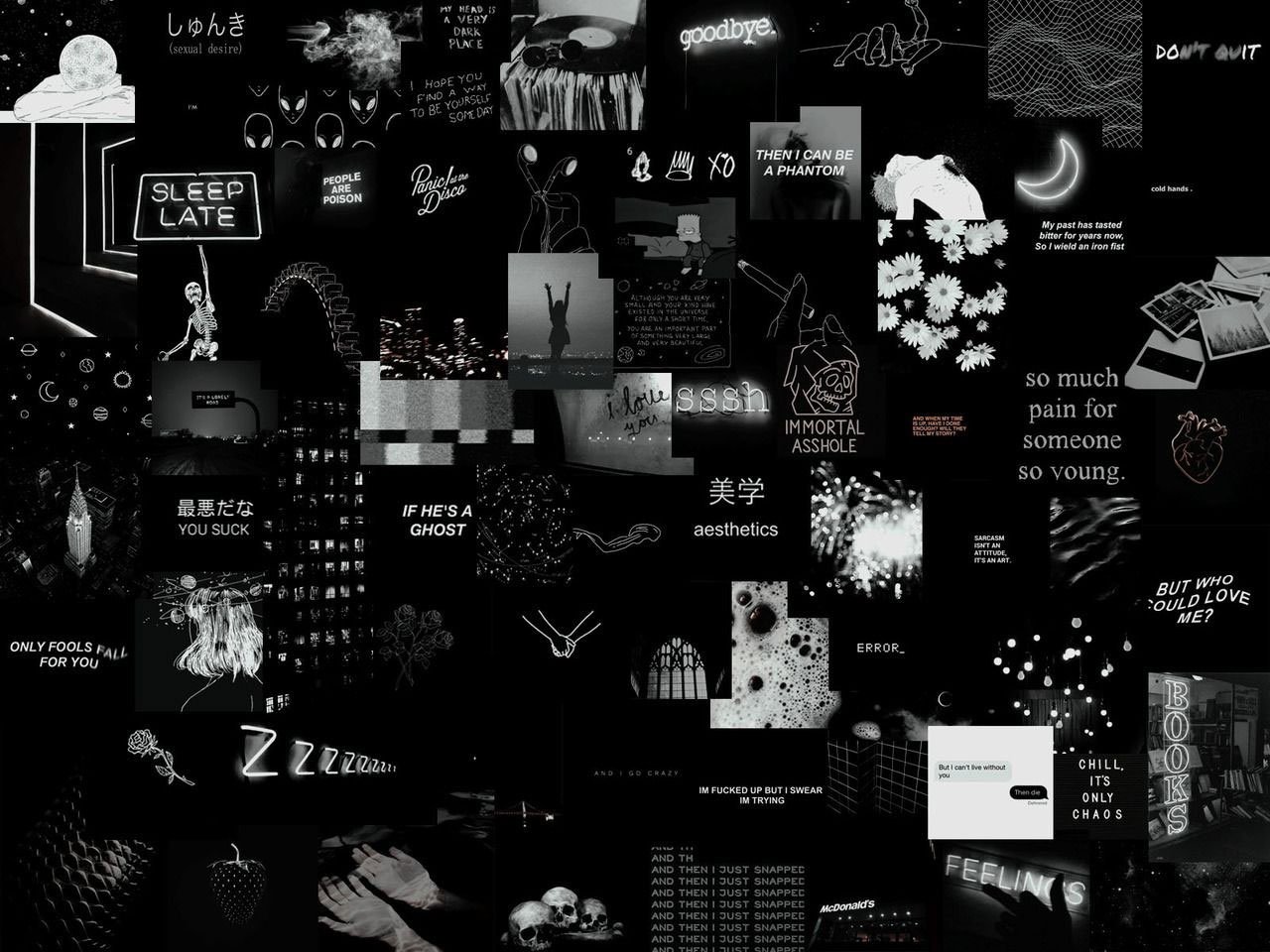 Black And White Collage Wallpapers