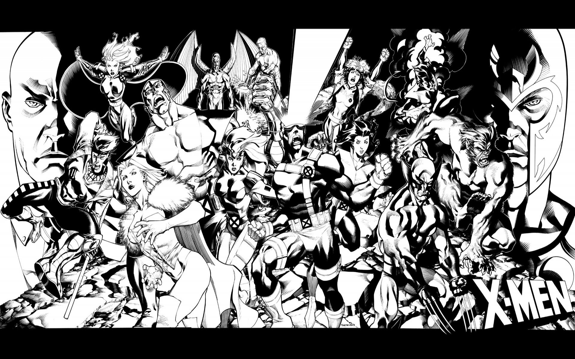 Black And White Comic Wallpapers