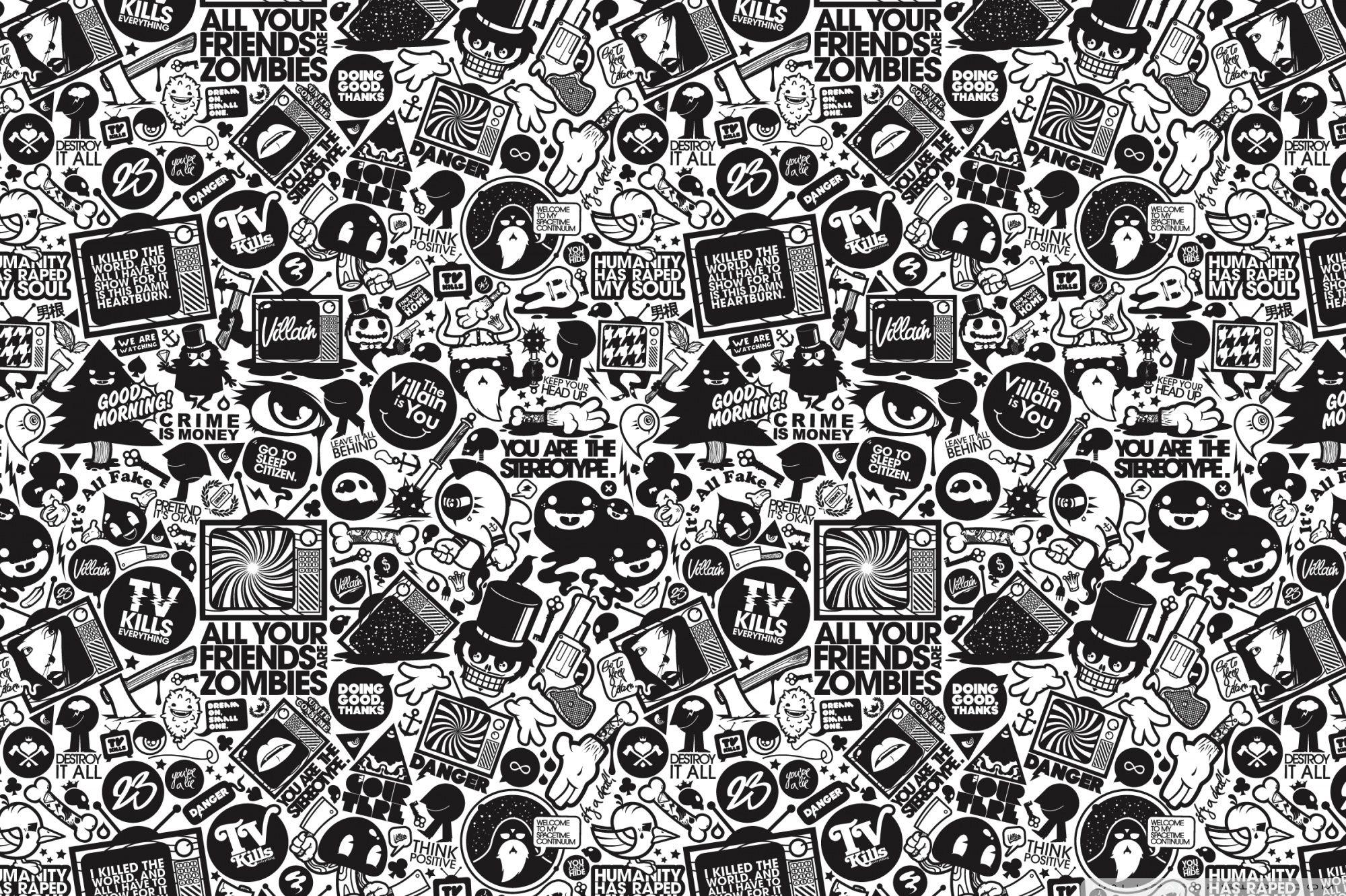 Black And White Comic Wallpapers