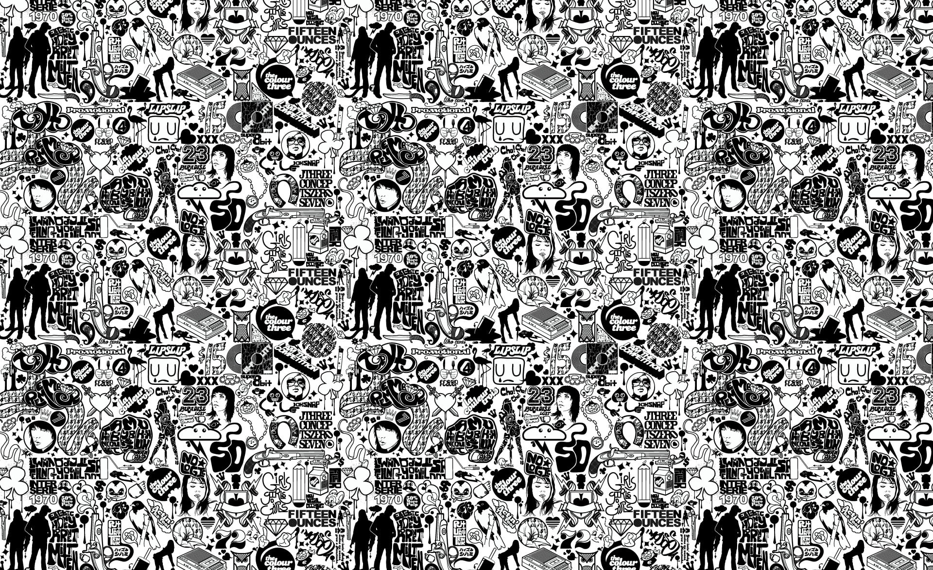 Black And White Doodle Wallpapers