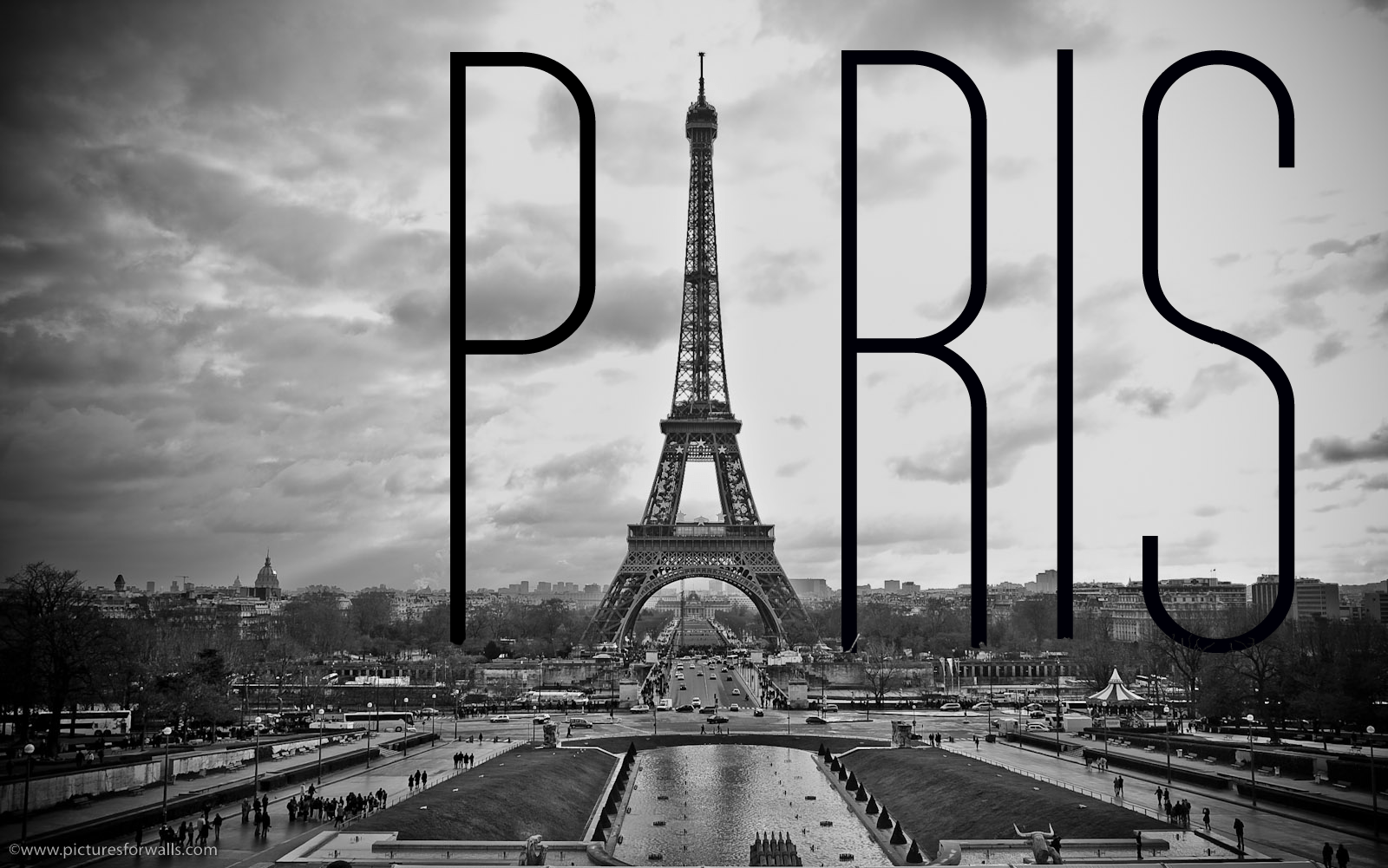 Black And White Eiffel Tower Wallpapers