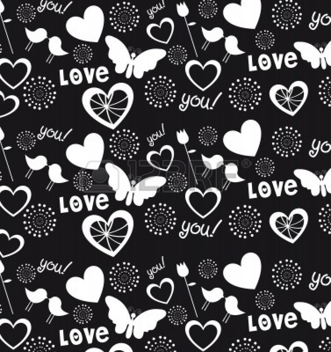 Black And White Heart Wallpapers