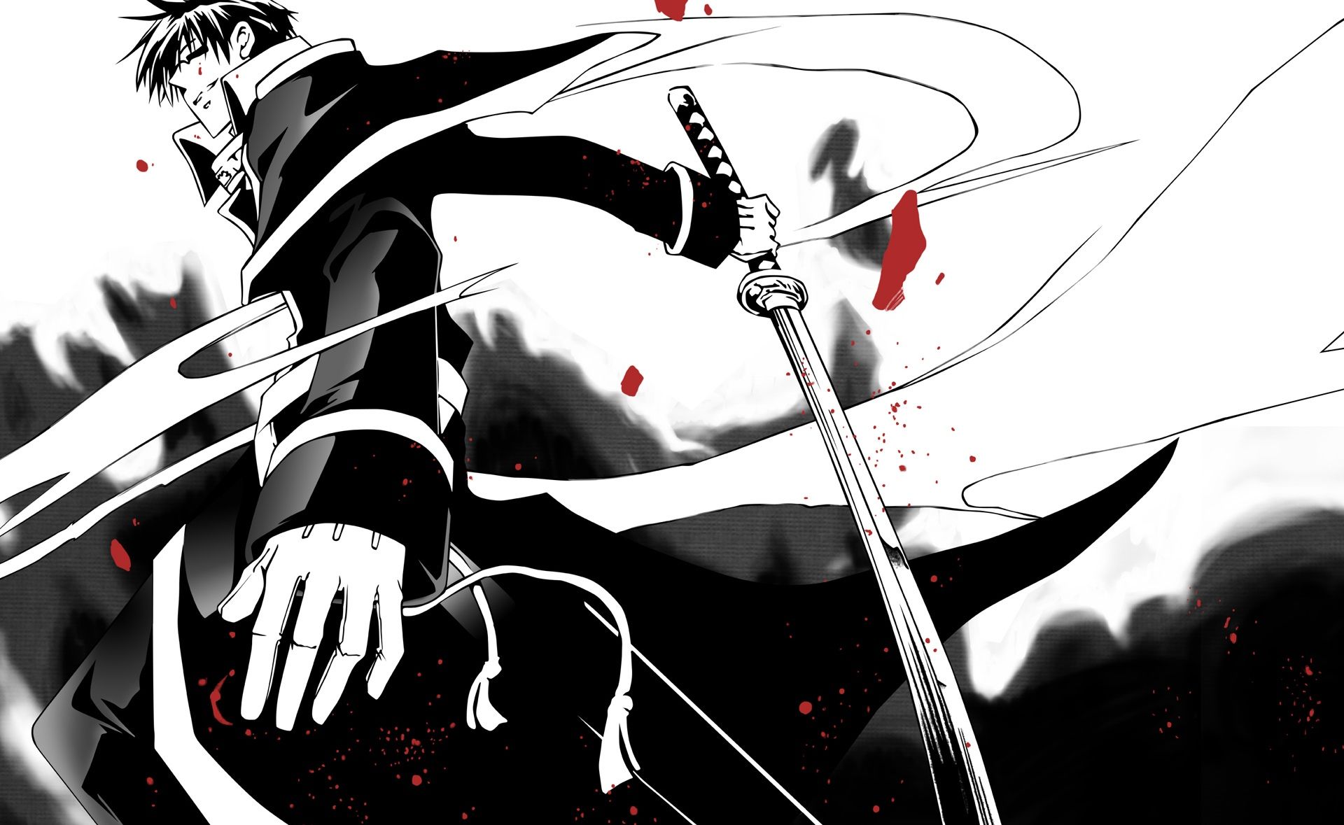 Black And White Manga Art Wallpapers