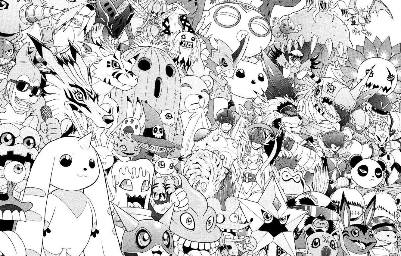 Black And White Manga Art Wallpapers