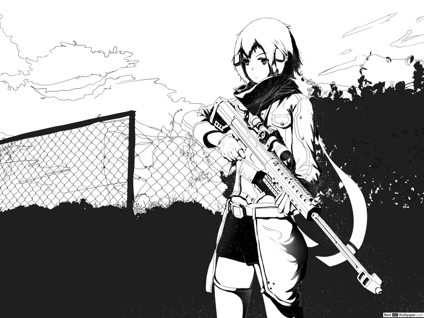 Black And White Manga Art Wallpapers